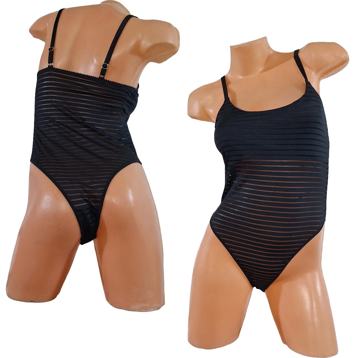 Body Musculosa Transparente Remera (art 5106) Talle 85 al 100: imagen 2