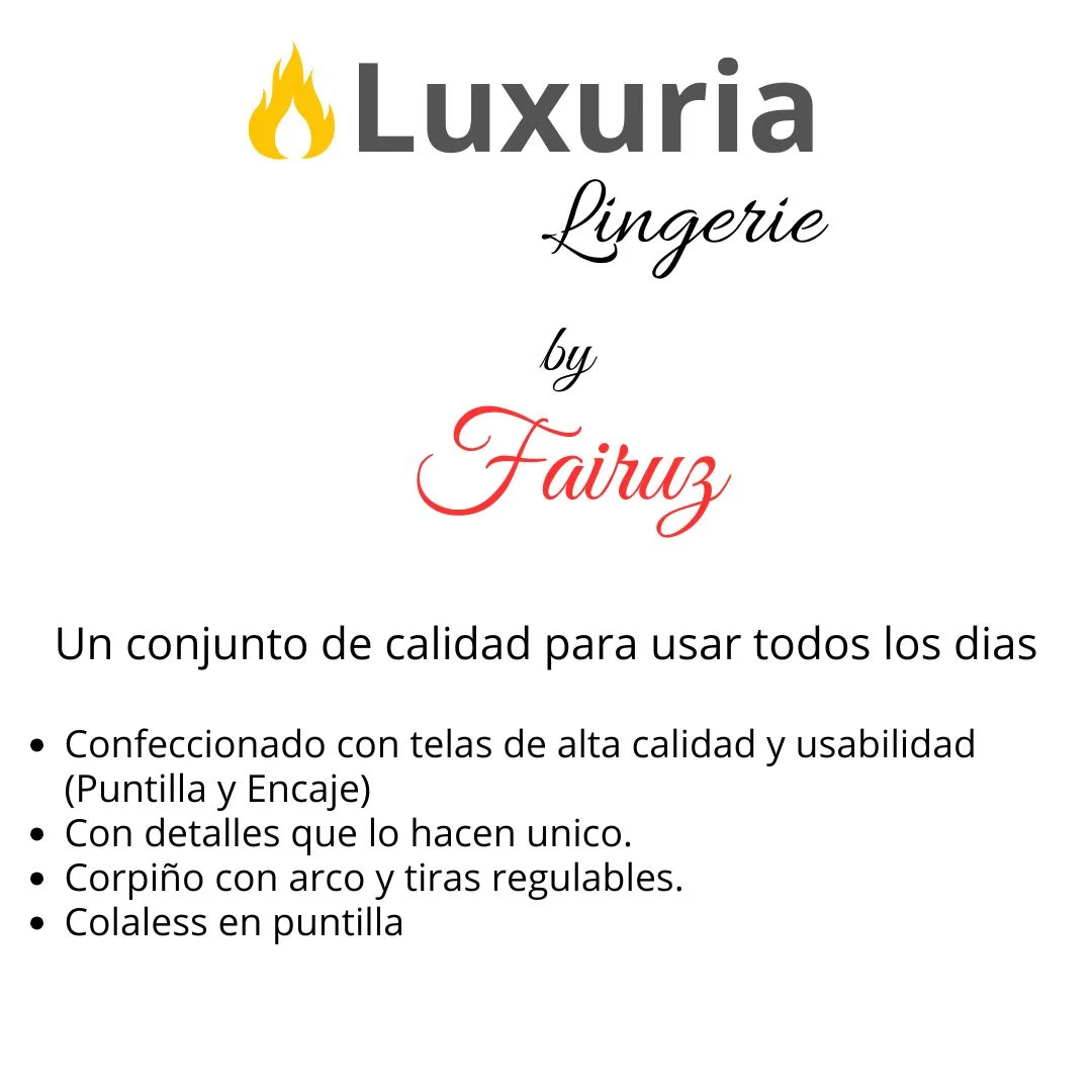 Conjunto Colaless Puntilla "Paula" con Aro (art 5102) Talle 85 al 110: imagen 6
