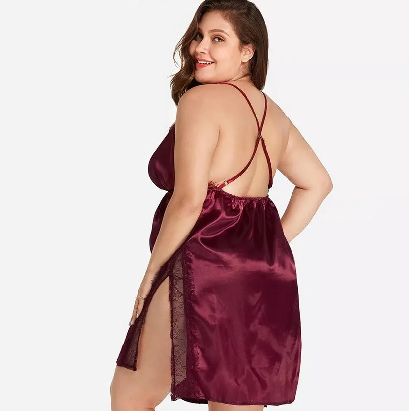 Camisolin Baby Doll Puntilla y Raso (AL205) Talle 100 al 140 - Imagen 2