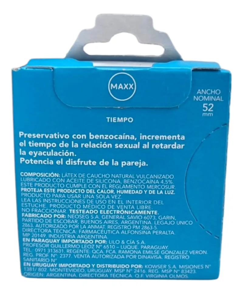 Maxx Retardante – Caja x3 – Preservativos - Imagen 2