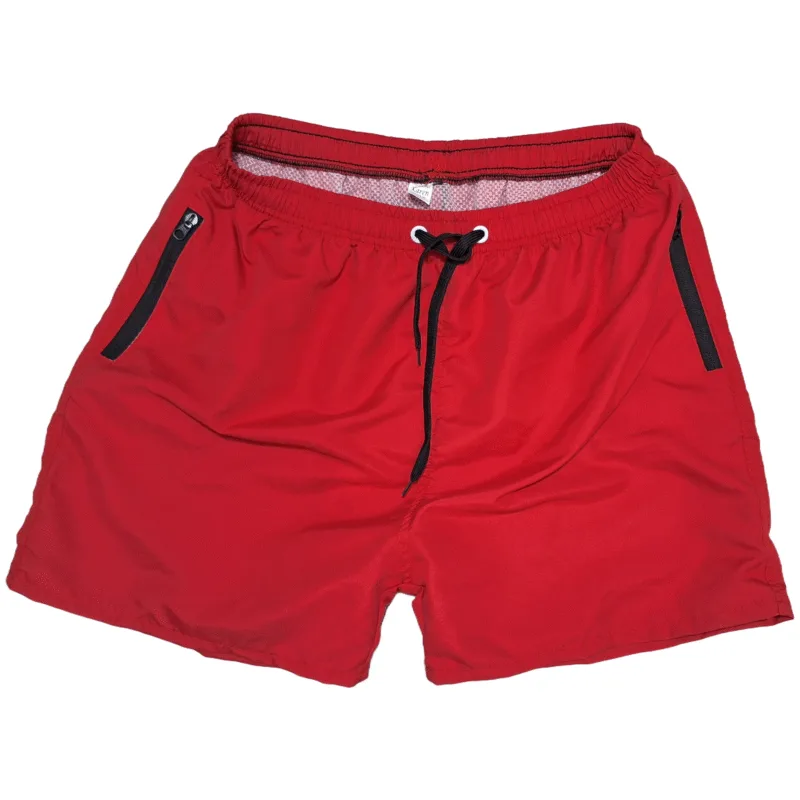 Short De Baño Bolsillo con Cierre y suspensor